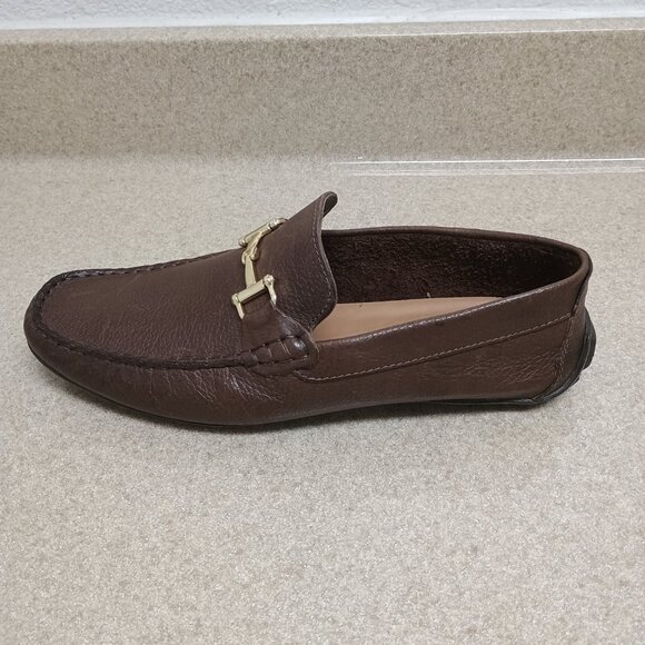 NWOB Steve Madden Zorzi Men\'s 10.5 Leather Loafer Brazil Brown Slip On Comfort main image 6